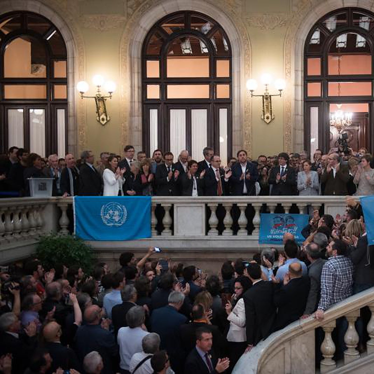 El secesionismo sigue bajo control de los líderes de la declaración unilateral