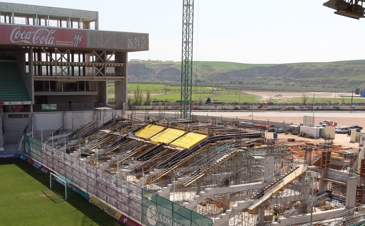 El Fondo Sur durante sus obras