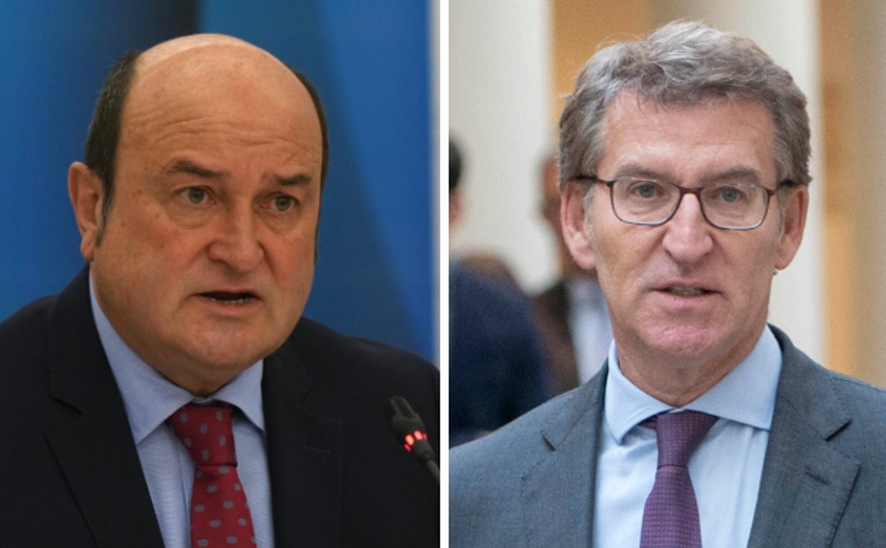 Feijóo se reúne con el presidente del PNV en Madrid