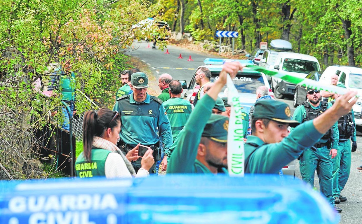 Traslado del detenido a la finca de Navalacruz (Ávila) para buscar más pruebas