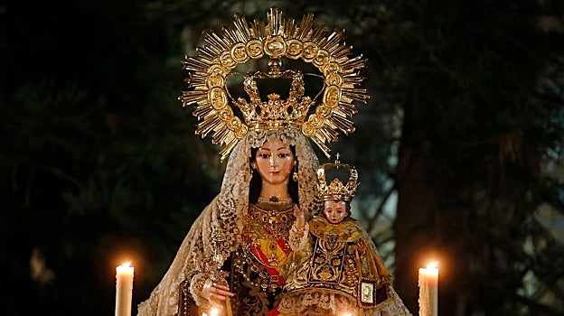 Nuestra Señora del Carmen, durante su rosario vespertino de 2021