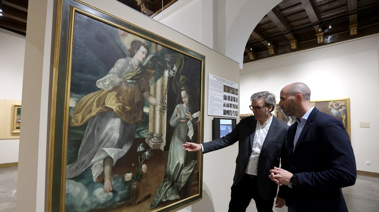 'La Anunciación' atribuida a Pablo de Céspedes luce restaurada en el Museo de Bellas Artes de Córdoba