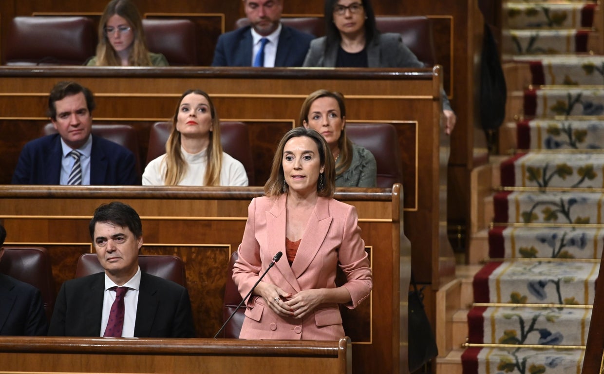 Cuca Gamarra, durante la sesión de control