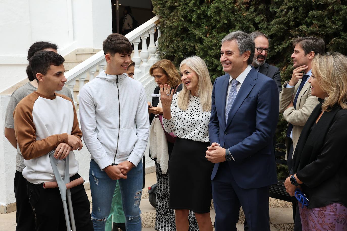 La visita de la consejera de Educación al instituto Maimónides, de Córdoba, en imágenes