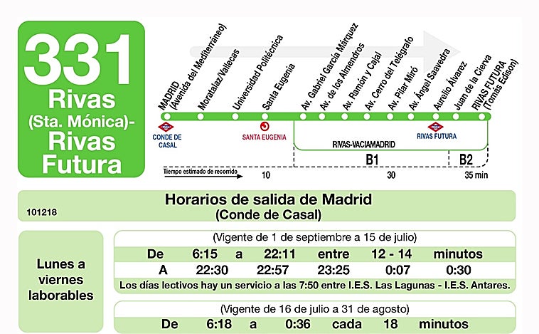 Transportes renueva las paradas de 468 líneas de autobús en Madrid: letras y números más grandes para 7.400 señales