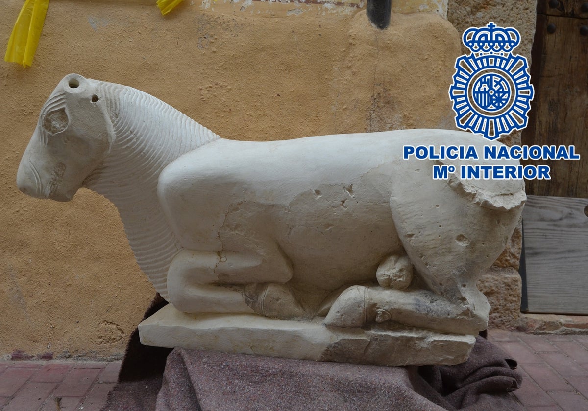 La figura íbera recuperada por la Policía procedente de Córdoba