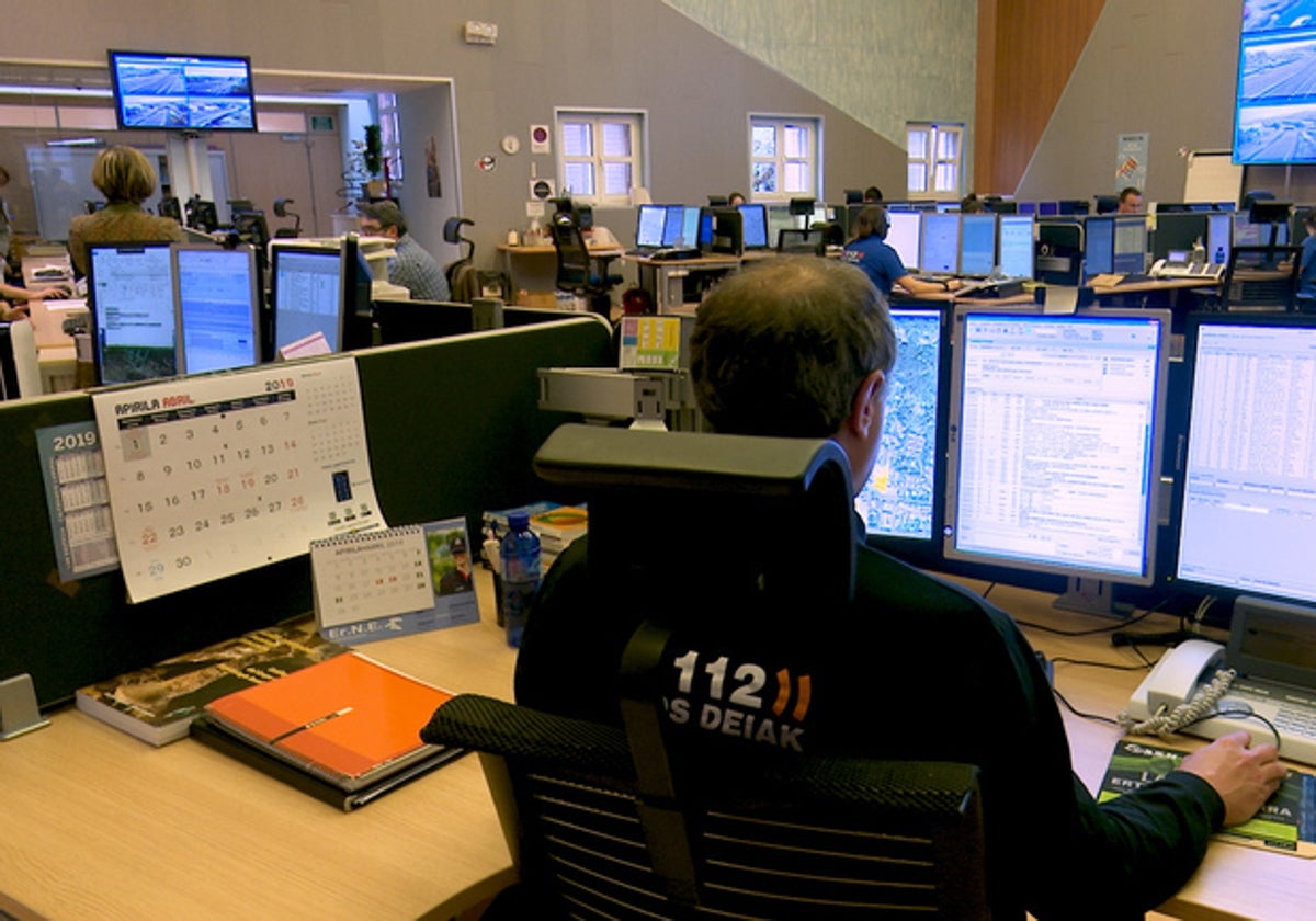 Imagen del centro de coordinación 112 desde donde se gestionarán las alertas