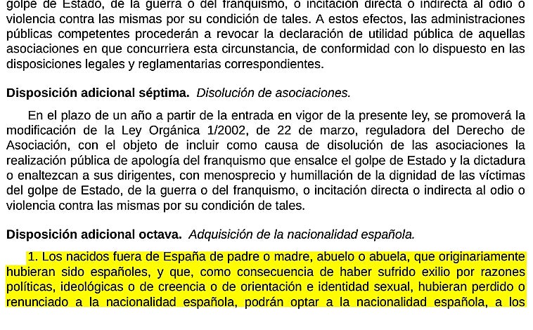 Imagen - Lo que dice la Ley de Memoria Democrática