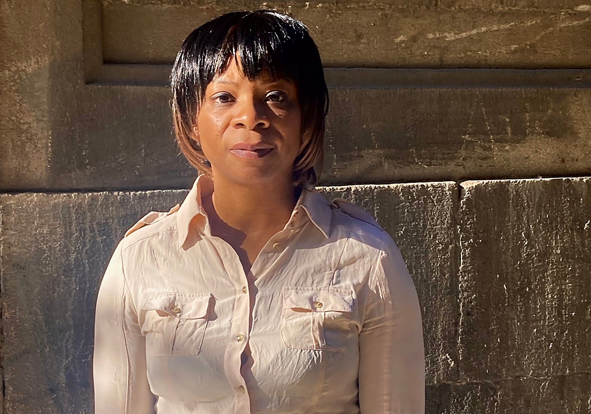 Julie Davis, madre del desaparecido Levi Davis, tras su entrevista con ABC en Barcelona