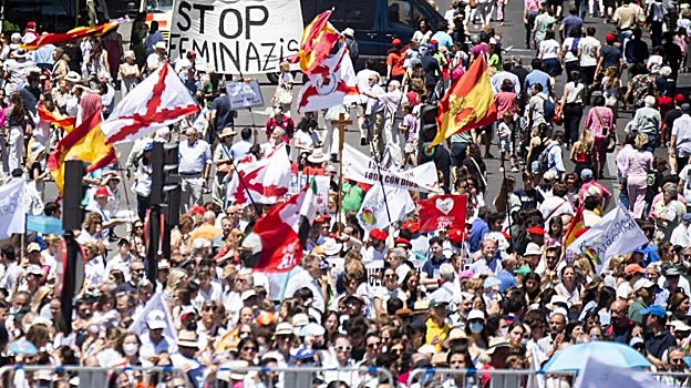Manifestación contra el aborto en Madrid el pasado junio