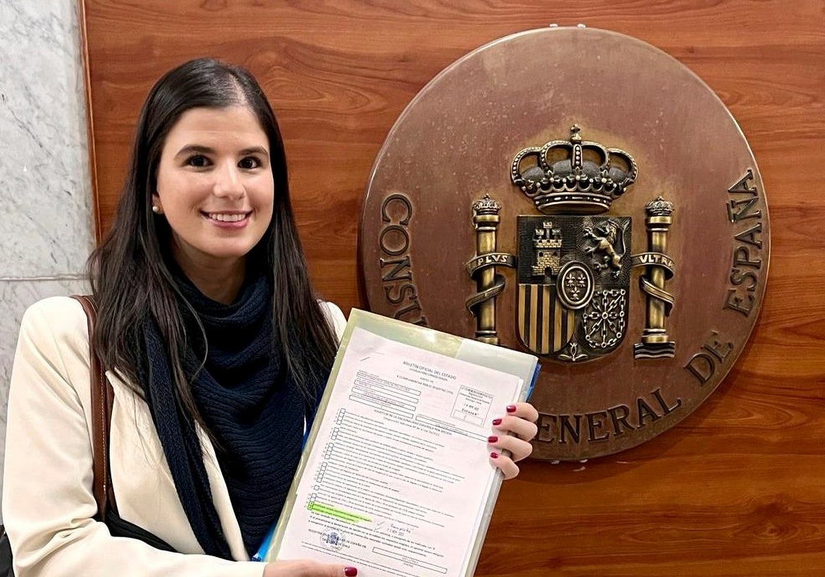 Mª Francisca García Tellechea ya tiene la nacionalidad española
