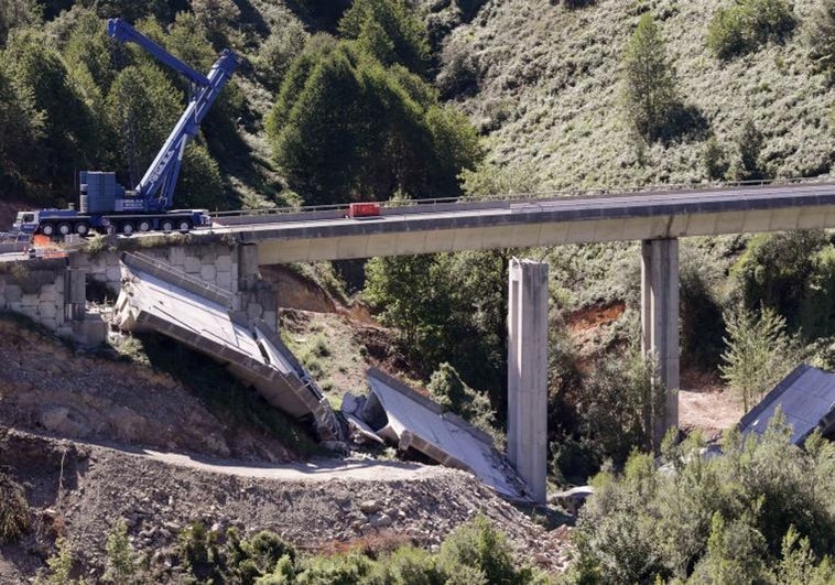 Las obras de reparación, la «gota» que llevó al colapso del viaducto de la A-6