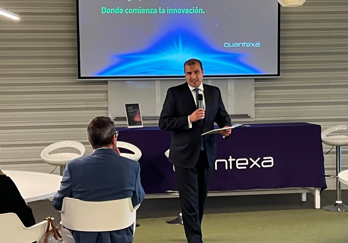 Vishal Marria durante la presentación de la empresa en Málaga