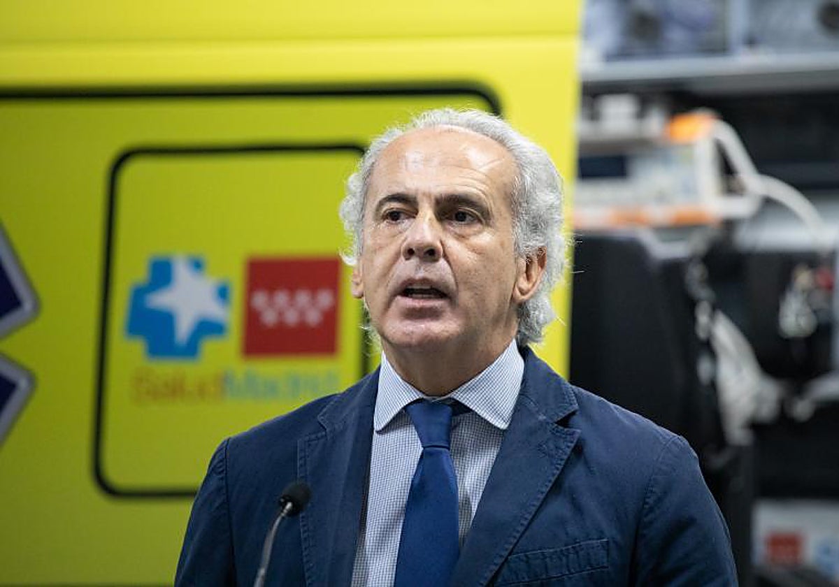 El consejero de Sanidad de la Comunidad de Madrid, Enrique Ruiz Escudero