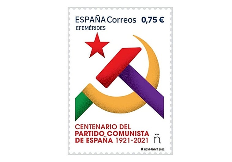 Luz verde a la distribución del sello de Correos del Partido Comunista