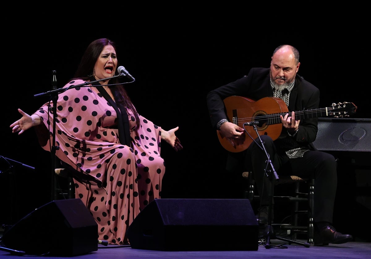 Una de las participantes en la fase previa del Concurso Nacional de Arte Flamenco