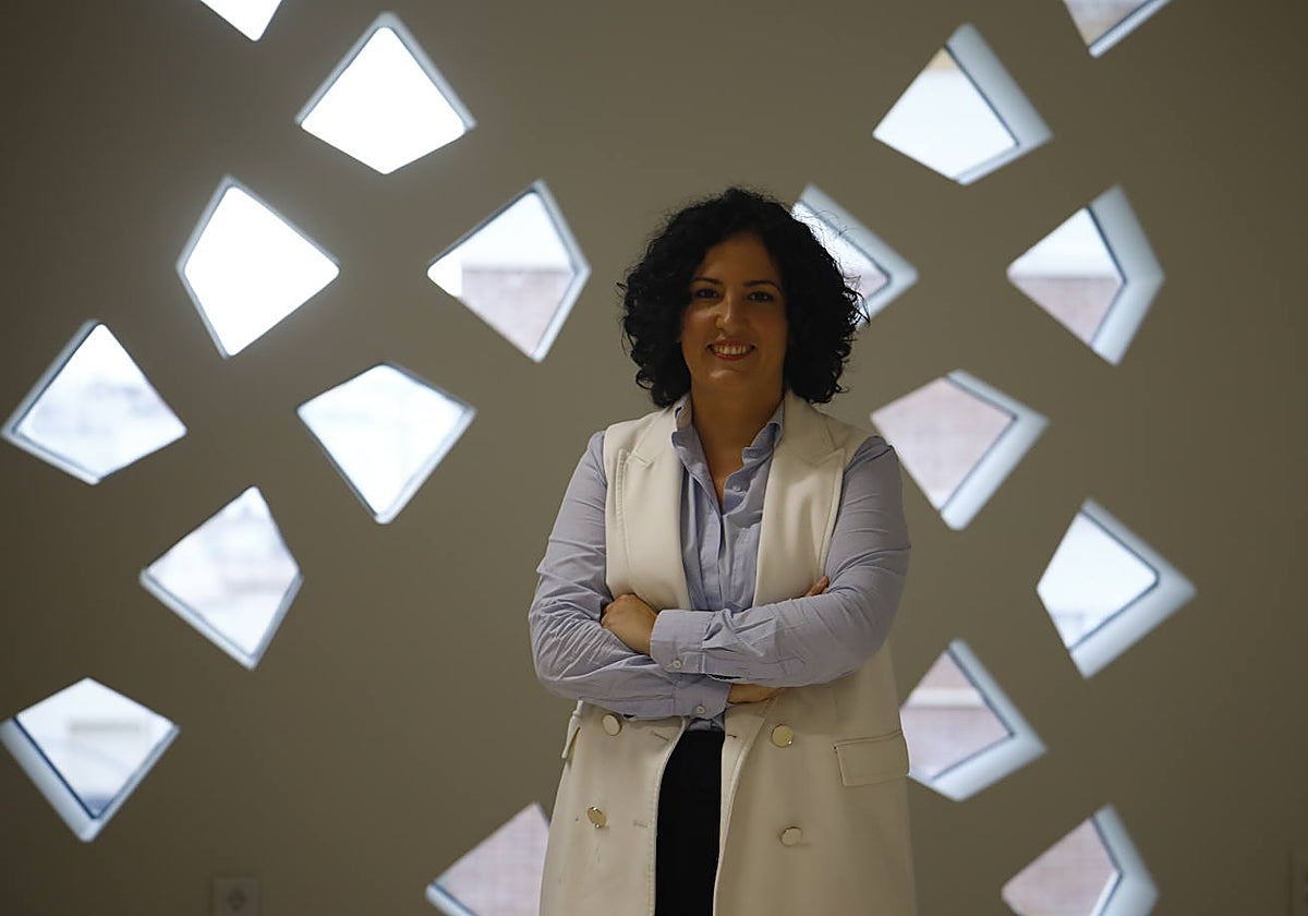 Cristina Ruiz, durante la entrevista con ABC, en la Ciudad de la Justicia de Córdoba