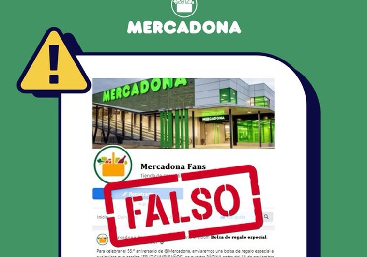 Mercadona alerta a sus clientes sobre un nuevo intento de estafa en Facebook