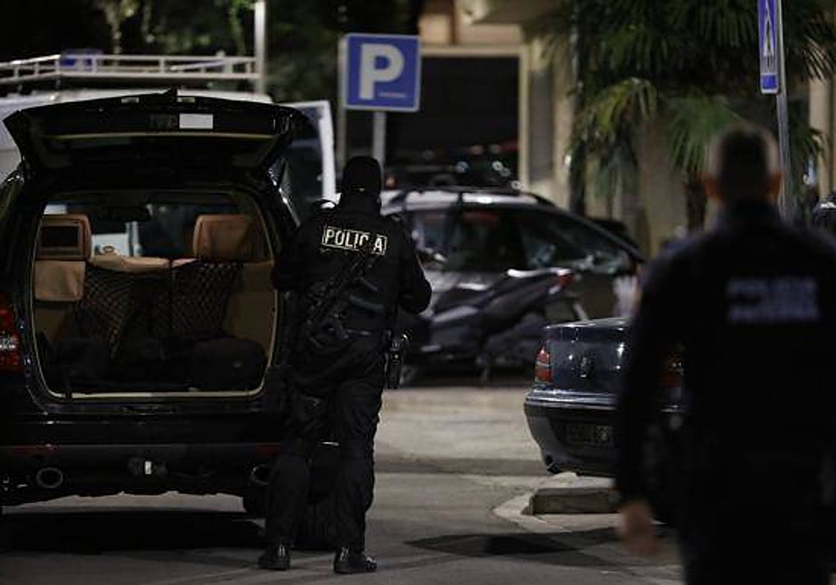 Imagen de la Policía en el lugar donde se produjo el tiroteo