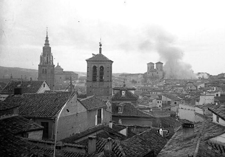 Las imágenes de los incendios en edificios de Toledo en 1921