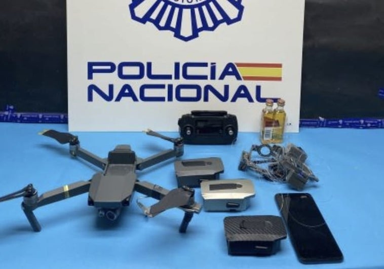 Cae en la terraza de un vecino un dron que llevaba droga a una cárcel de Algeciras