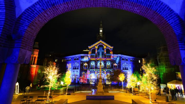 El Recinto Modernista de Sant Pau recibe la Navidad con L'Univers de la Llum