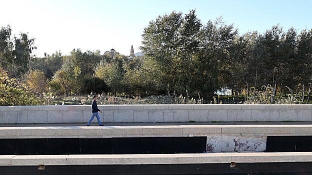 Una persona pasea por el entorno