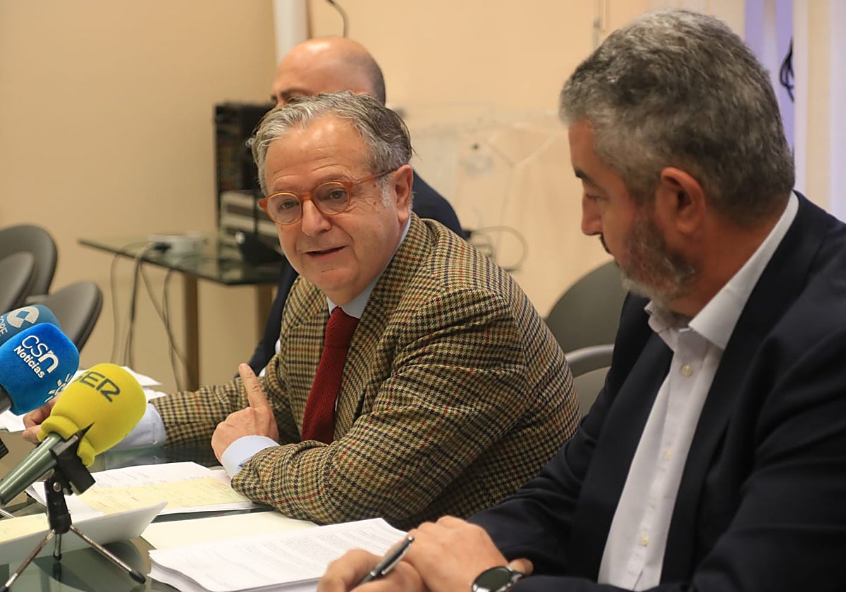 Salvador Fuentes, este jueves en la Gerencia de Urbanismo