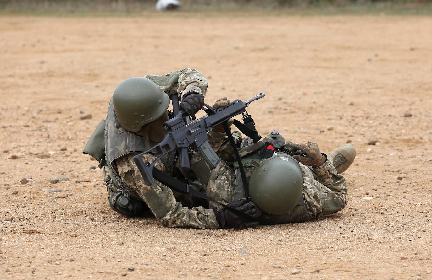 El adiestramiento en Toledo de los soldados ucranianos, en imágenes