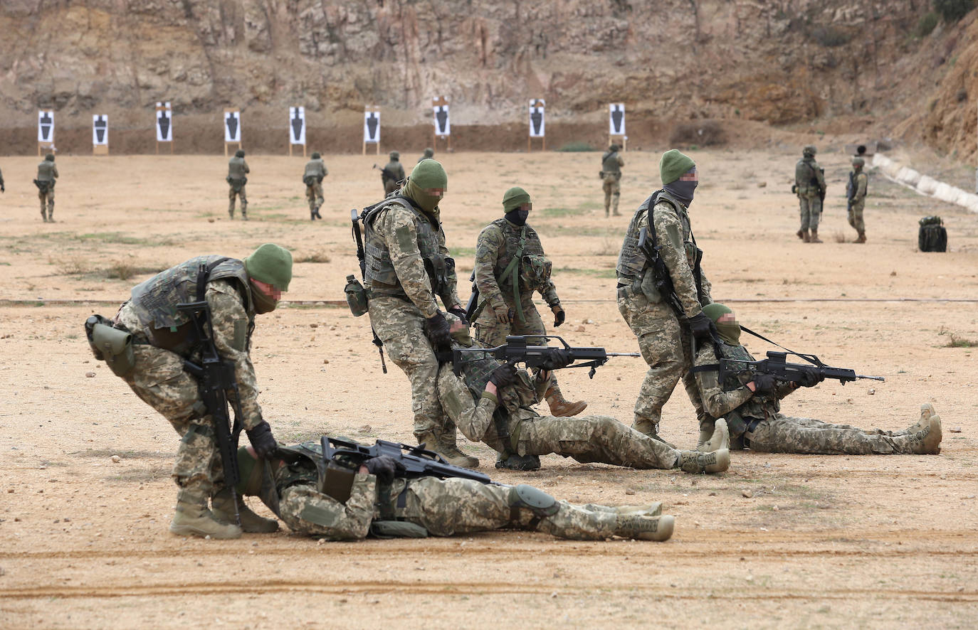 El adiestramiento en Toledo de los soldados ucranianos, en imágenes