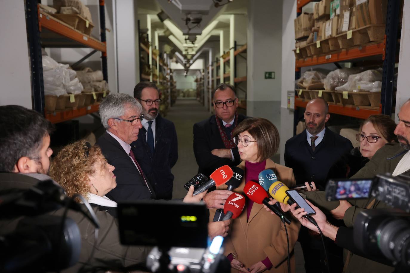 Las primeras imágenes del almacén arqueológico del Silo en Córdoba