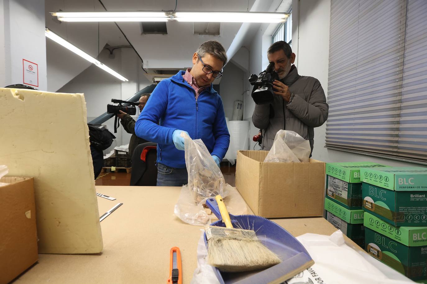 Las primeras imágenes del almacén arqueológico del Silo en Córdoba