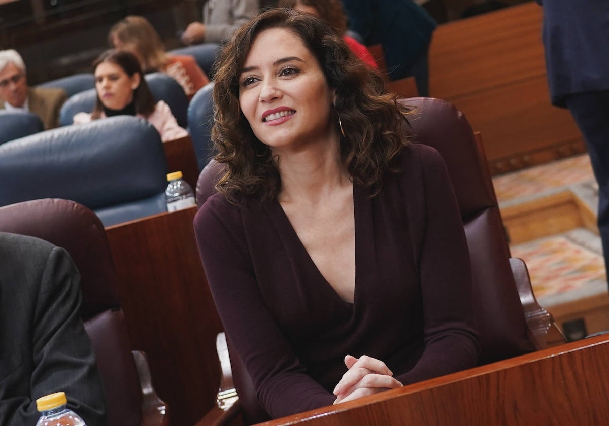 La presidenta de la Comunidad de Madrid, Isabel Díaz Ayuso