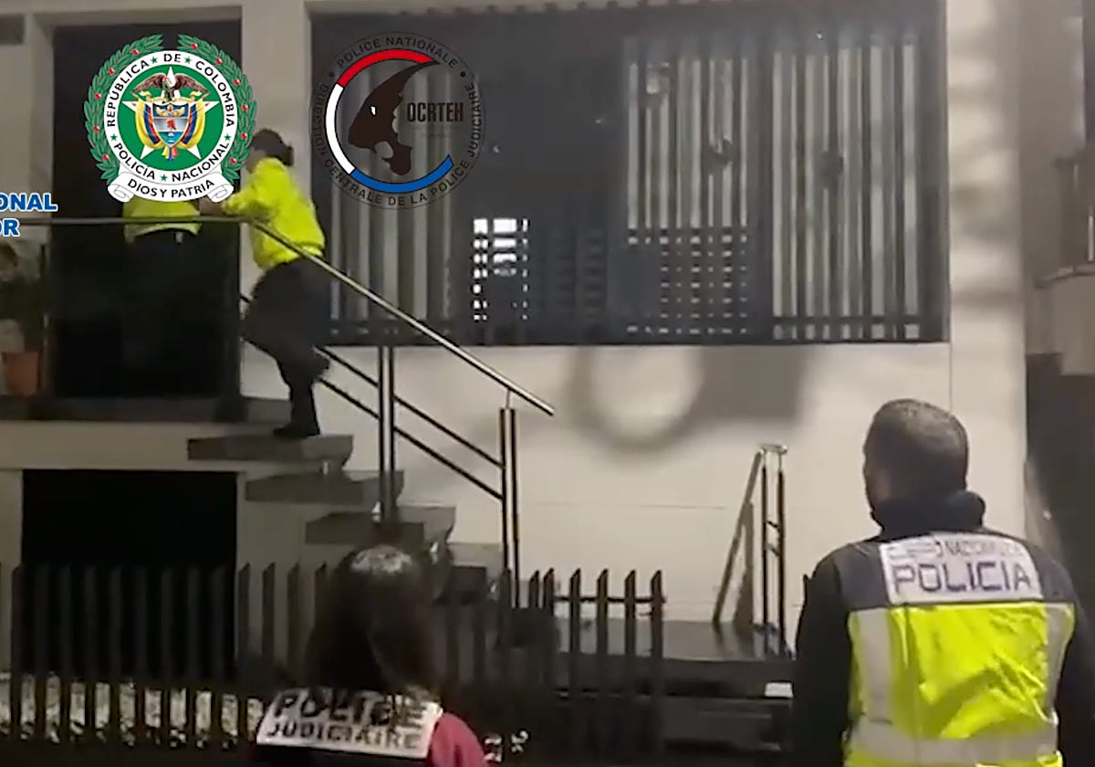 Detención de miembros de la red en Colombia