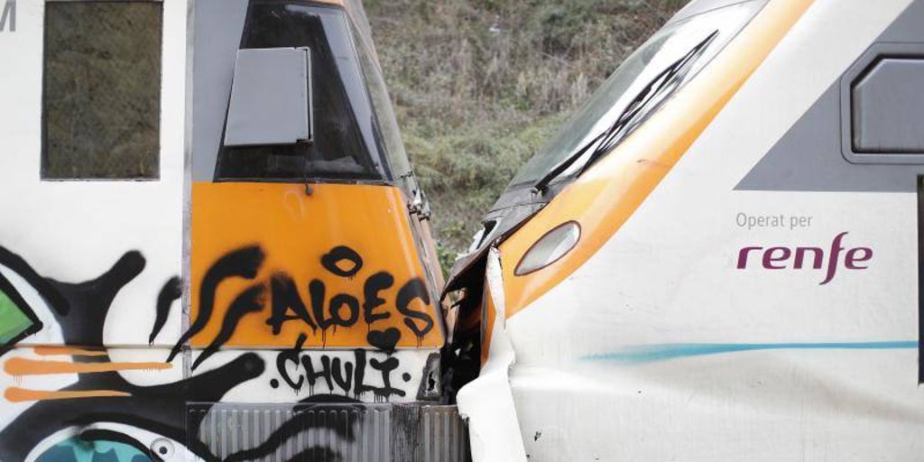 El choque de dos trenes en la estación de Moncada y Reixach (Barcelona