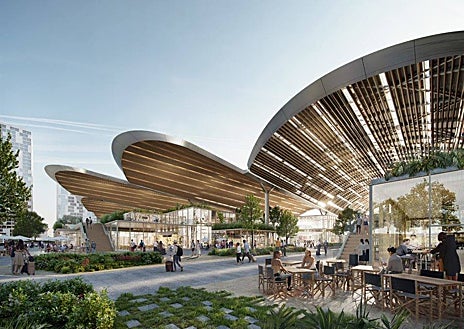 Imagen secundaria 1 - Recreaciones de la futura estación de trenes de Chamartín