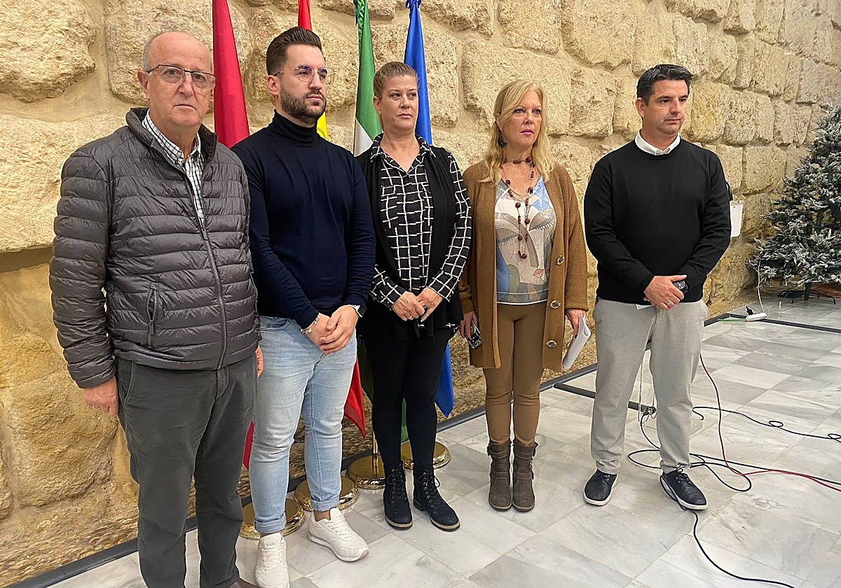 Comparecencia conjunta de IU y Podemos por el caso Infraestructuras