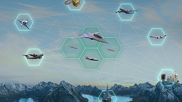 Representación de Indra de la futura conectividad del NGWS/FCAS