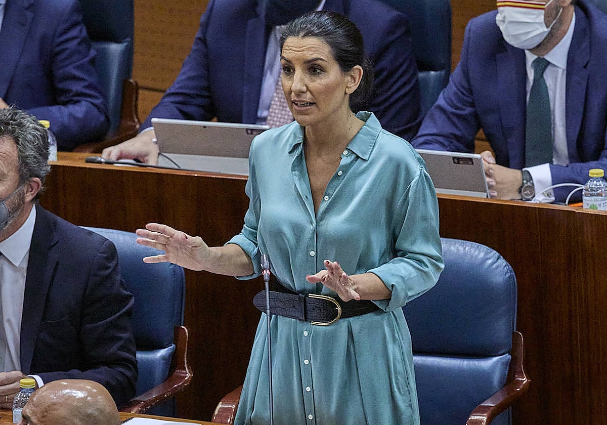 La portavoz de Vox en la Asamblea de Madrid, Rocío Monasterio