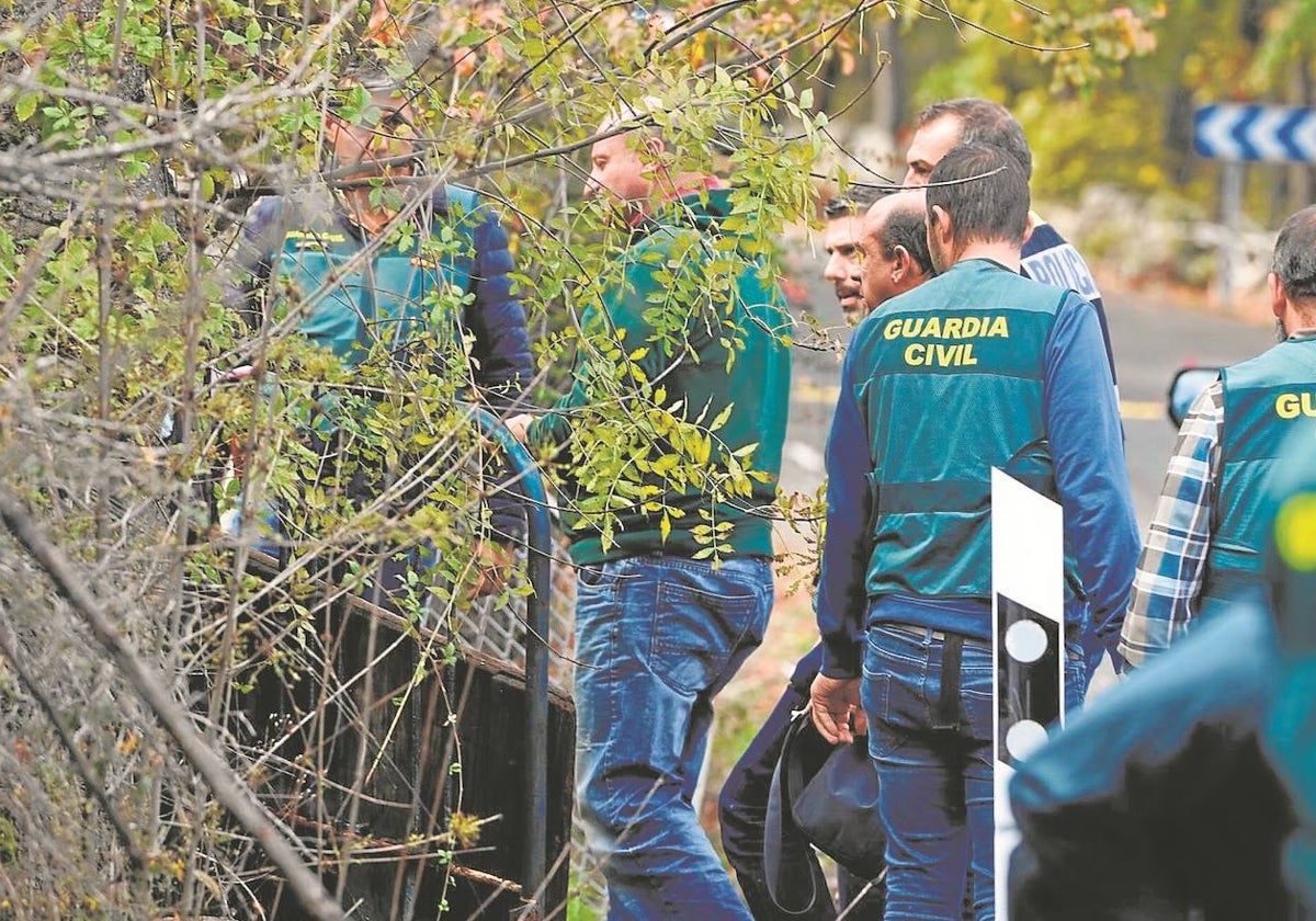 Jesús Pradales, durante el traslado a la finca en la que se deshizo del cadáver