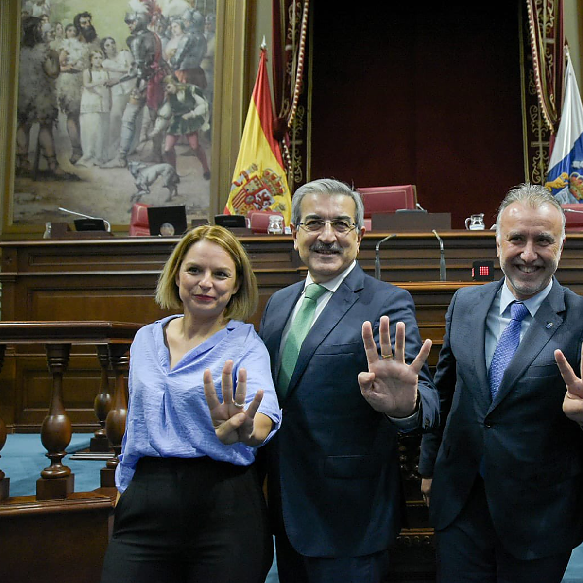 El cuatripartito canario saca adelante los presupuestos de 2023 con 10.180 millones