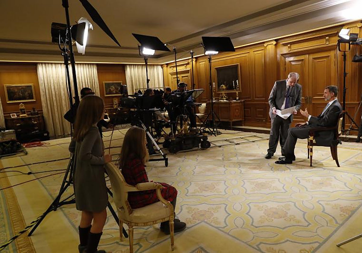 El Rey, en 2017 durante el mensaje navideño