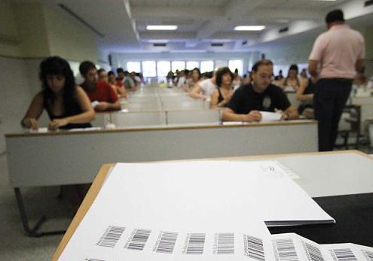 Imagen de archivo de uno de los exámenes en años anteriores