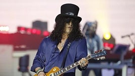 Las juergas de Slash (Guns 'N' Roses) en Madrid: «En El Candela pasé una de las mejores noches de mi vida con Marta Sánchez»