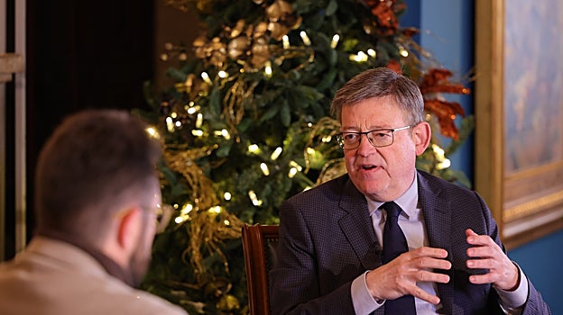 Ximo Puig en una entrevista con Radio Valencia