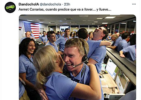 Imagen secundaria 1 - Memes del tiempo en Canarias