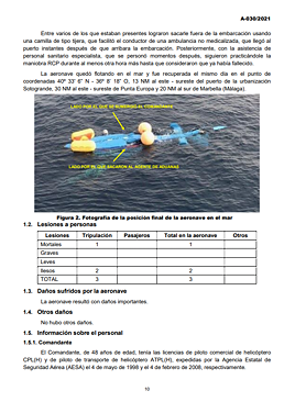 Imagen - Informe técnico final del accidente ocurrido el día 11 de julio de 2021 al helicóptero AIRBUS HELICOPTER AS 365 N3 con matrícula EC-JDQ