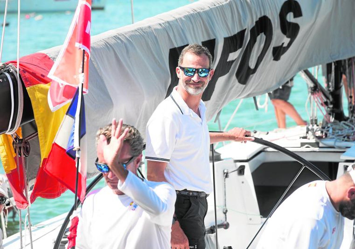 El Rey Felipe VI en el Real Club Náutico de Palma en 2017