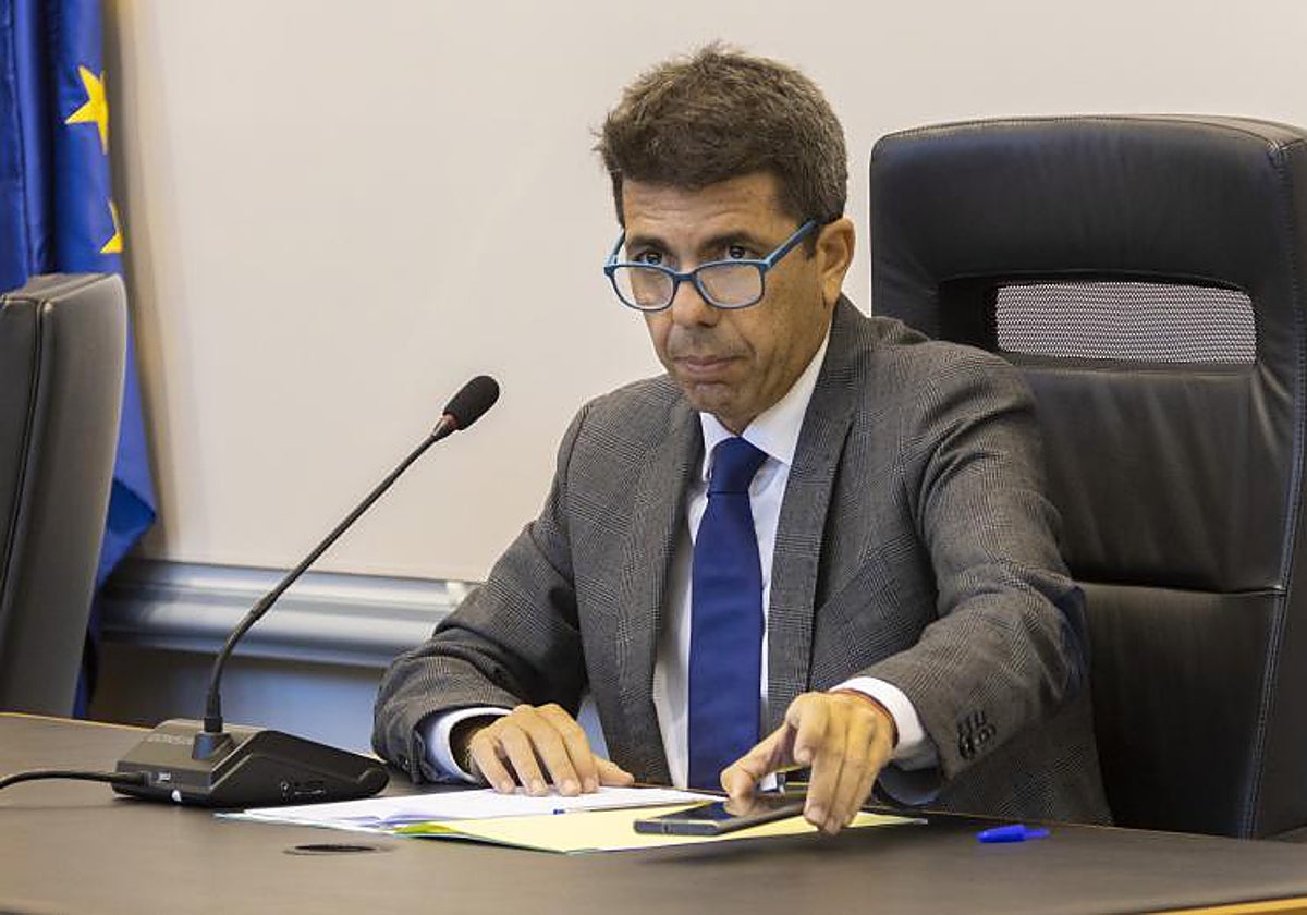 El presdiente del PP en la Comunidad Valenciana, Carlos Mazón.