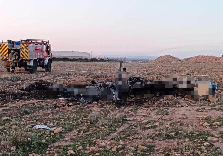 Dos muertos tras estrellarse una avioneta en Murcia